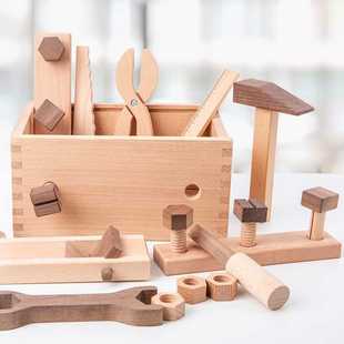 儿童启蒙玩具木匠工具体验箱智力与认知结合 玩具哄小孩玩具 拆装