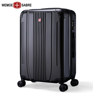 瑞士****行李箱男拉杆箱商务耐用旅行箱可扩展大容量20寸登机箱24