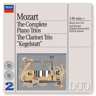 钢琴三重奏全集 t莫扎特 进口CD 单簧管三重奏 4461542 美艺