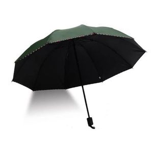 双人晴雨两用雨伞防晒伞商务纯色广告折叠家用礼品伞加印黑胶