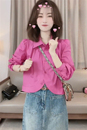 衬衫 韩版 法式 女小个子短款 春季 宽松高级感设计感小众上衣 2024新款