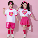 六一儿童演出服啦啦队幼儿园舞蹈蓬蓬裙小学生运动会表演服装 新款