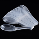 一次性勺子塑料汤勺打包外卖快餐饭勺商用透明加厚甜品勺调羹汤匙