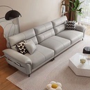 2024新款 科技布沙发客厅轻奢现代简约直排型网红布艺小户型沙发