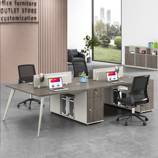 职员办公桌椅组合屏风隔断员工办公桌电脑桌现代简约办公工作位