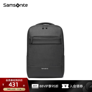 Samsonite新秀丽双肩包男时尚 百搭商务大容量背包潮轻电脑包TX6