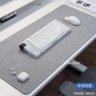 Planet棉麻鼠标垫超大号键盘垫防滑办公桌垫定制尺寸加厚亚麻
