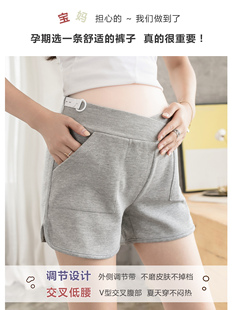新款 低腰宽松运动安全打底裤 韩国夏季 孕妇短裤 时尚 子女夏 外穿薄款