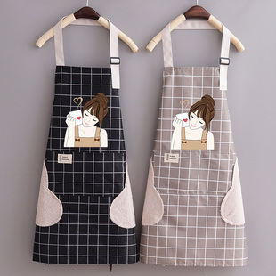 韩版 围裙2021新款 上班定制LOGO男女士 家用厨房做饭工作服餐厅时尚