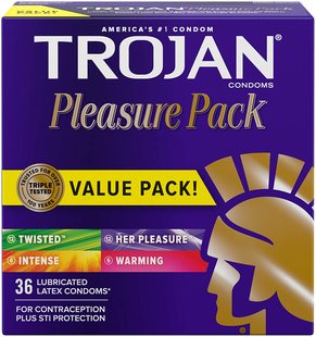 Pleasure 现货Trojan Lubricated Variety Condoms Pack