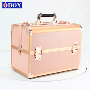 OBOX手提便携化妆箱专业新娘跟妆师多层多功能收纳纹绣美甲工具箱