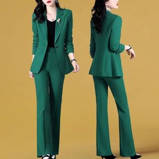 新款 裤 职业套装 2024春装 时尚 高级感气质减龄职业装 子两件套 西装
