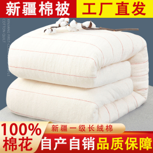 新疆长绒棉被一级棉花被芯加厚保暖纯正棉絮床垫被褥子冬手工棉胎