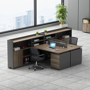 职员屏风办公桌子员工办公室电脑桌椅组合隔断卡座工位财务工作桌