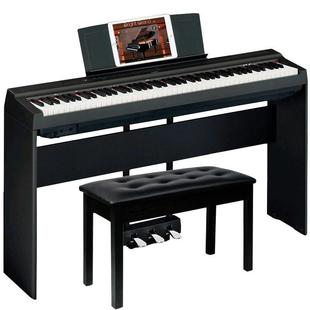 雅马哈电钢琴P125a 钢琴 P225专业88键重锤初学家用白色便携数码
