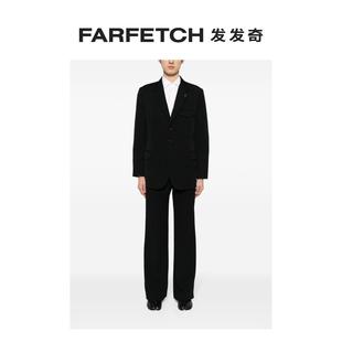 Yohji Yamamoto男士 夹克FARFETCH发发奇 单排扣羊毛西装