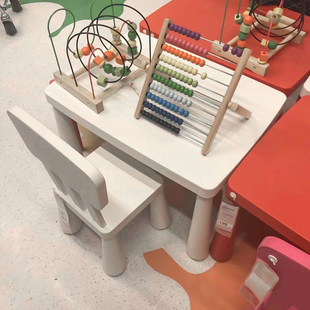 幼儿园儿童桌椅套装 宝宝学习书桌加厚简约可升降多功能塑料方桌椅