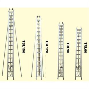 供应铝合金12米15米消防三3节拉梯 6米9米二2节拉梯4米挂钩梯