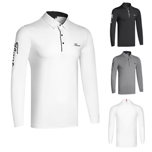 2020高尔夫球衣服男春新款 长袖 golf服透气防晒T恤球衣上衣 POLO衫