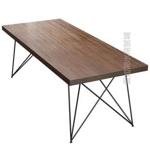 长条电脑桌桌子家用工作台简约北欧办公桌现代实木书桌大台式 设计