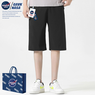 GAVK2024春夏季 潮流7七中裤 NASA 7分运动裤 子男男女同款 子 新品