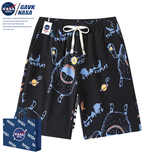 GAVK2023春秋季 潮流短裤 NASA 新品 百搭潮牌5分短裤 情侣夏季