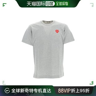 Garcons T恤 香港直邮Comme Des Play 男士 P1T322GREY 徽标短袖