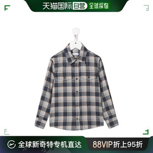 香港直邮Brunello Cucinelli BB652C360 格纹衬衫