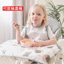 一体式 宝宝反穿衣吃饭围兜防水防脏婴儿餐桌饭兜 餐椅罩衣儿童夏季