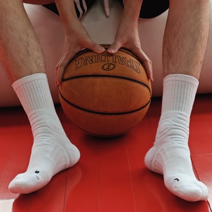 篮球袜子中筒男款 加厚长筒袜定制 高帮专业运动实战精英毛巾底美式