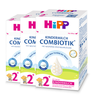 自营 HiPP喜宝德国珍宝益生菌DHA高钙儿童奶粉2 段 8岁 3盒