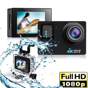 跨境防水4K双屏带遥控WIFI户外运动相机DV潜水航拍高清摄像机
