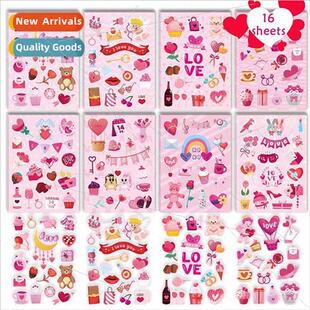 Valentines Day Childrens Heart Stickers