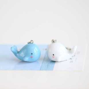 厂价小清新可爱手工陶瓷海豚鲸鱼包挂件钥匙扣 情侣礼品400