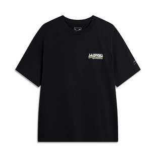 李宁男子短袖 2024夏季 AHSU301 新品 运动潮流系列T恤文化衫