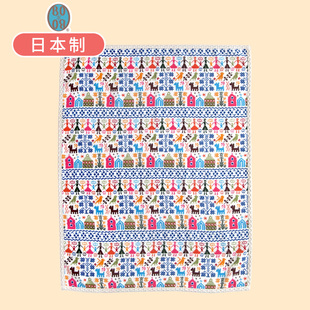 BOBO日本进口婴儿毛毯子宝宝盖毯新生儿纯棉空调被幼儿园四季 通用