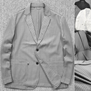 柜2000 休闲西服西装 意大利 日本新型3D泡泡纱夏季 男士 外套潮 薄款