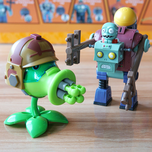 植物大战僵尸玩具机枪豌豆射手大机甲巨人博士机器人儿童男孩正版