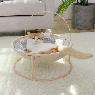 HOOPET宠物窝保暖猫窝 猫猫趣味躺椅猫床冬季 猫窝狗窝猫吊床 保暖