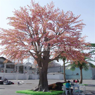 仿真樱花树园林景观工程大型仿真桃花树户外人造绿植装 饰树