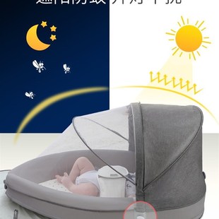 床中床婴儿床新生儿外出便携式 Z防吐奶防压 移动宝宝床可折叠夏季