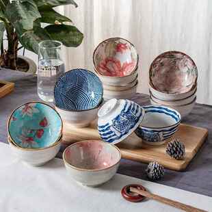 4.5英寸 日式 吃饭米饭碗汤碗 创意家用餐具陶瓷碗套装 饭碗碗筷套装