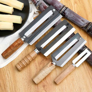 甘蔗削皮刀厨房专用刨皮刀碳钢水果刀商用不锈钢甘蔗菠萝打皮神器