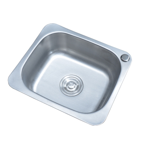 洗手盆不锈钢水槽洗菜盆单槽简易挂墙洗碗槽洗水池盘下方形盆套装