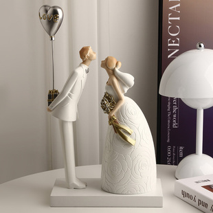 贝汉美创意结婚礼物摆件送新人闺蜜订婚房客厅家居装 饰品新婚礼品