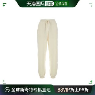 99新未使用 普拉达 香港直邮潮奢 女士白色羊毛慢跑裤 Prada