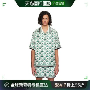 Casablanca 绿色印花衬衫 香港直邮潮奢 男士 白色