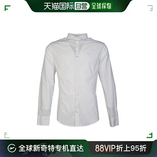 香港直发Armani阿玛尼男士 衬衫 白色棉质长袖 休闲舒适U6C60SK