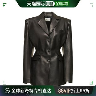 香港直邮潮奢 magda 皮革背面系带西服夹克 butrym 女士