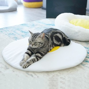 蛋黄垫子猫咪用品小床冰垫狗窝四季 通用休闲避暑猫咪用品软垫睡床
